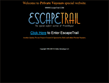 Tablet Screenshot of escapetrail.com